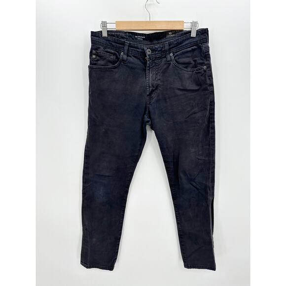 AG Adriano Goldschmied The Graduate Tailored Leg Black Wash Denim Jeans 31x29* - Picture 1 of 9